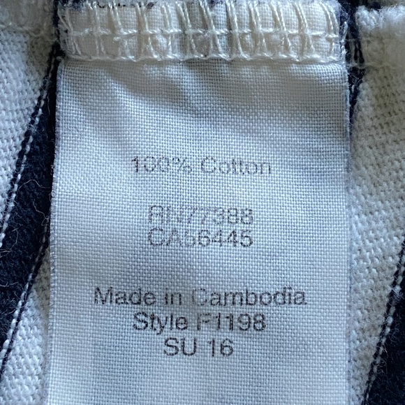 J. Crew XX SMALL Striped Studio Tee - Picture 4 of 5